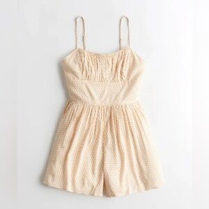 hollister white and orange floral cutout romper (nwt)🍊🌼✨